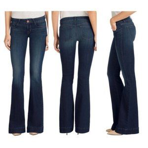 J Brand Wide Flare Bell Bottom Dark Wash Jeans